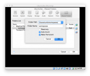 Konfiguration der Shared Folders in VirtualBox
